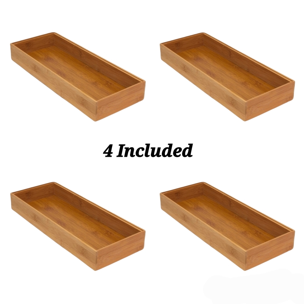 Stackable Wood Drawer Organizers